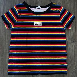 Vans striped women cropped top